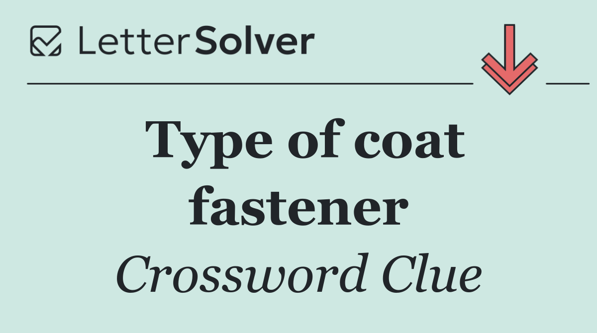 Type of coat fastener