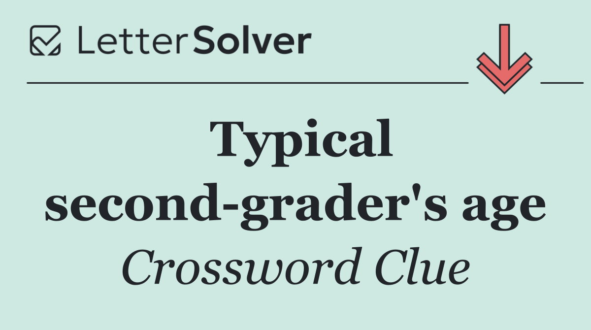Typical second grader's age