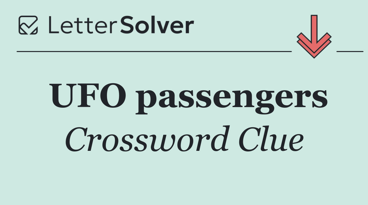 UFO passengers