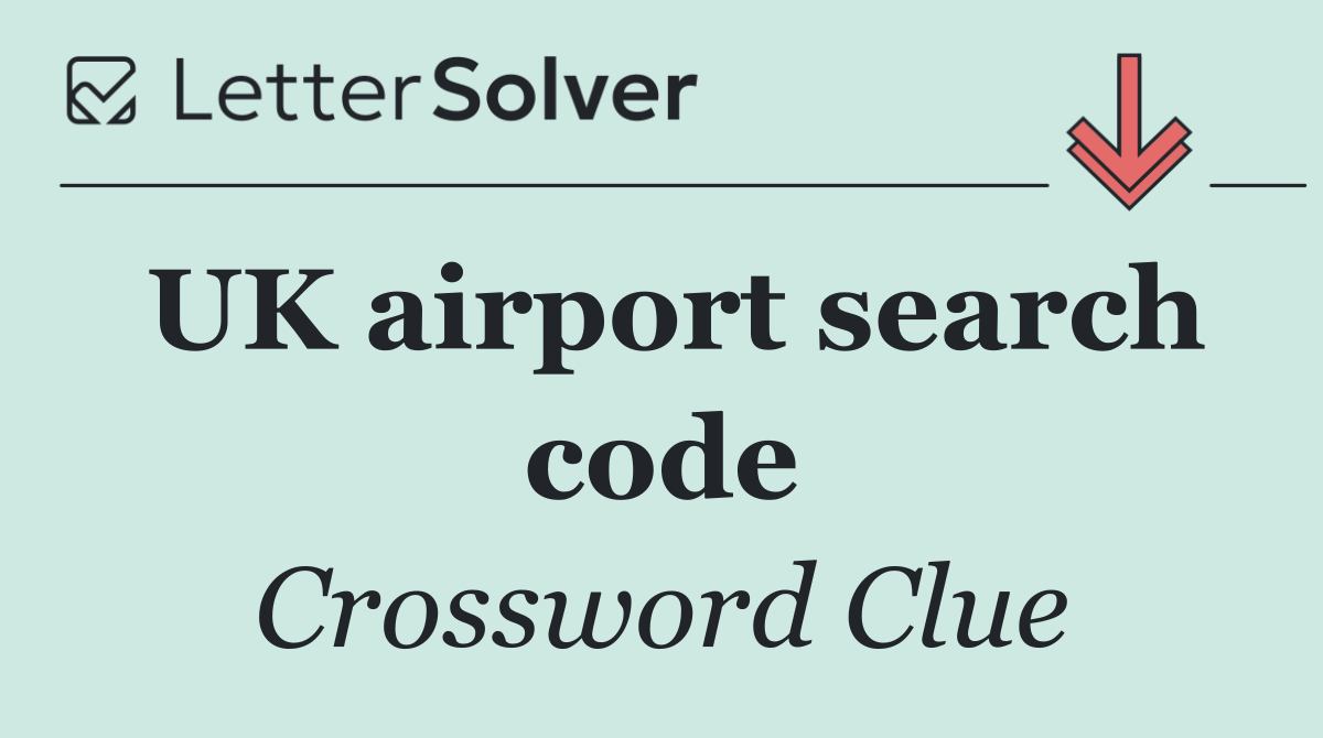 UK airport search code