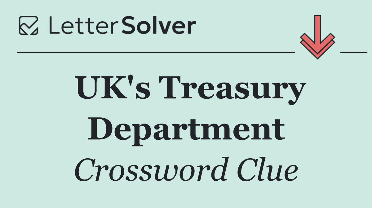 UK's Treasury Department