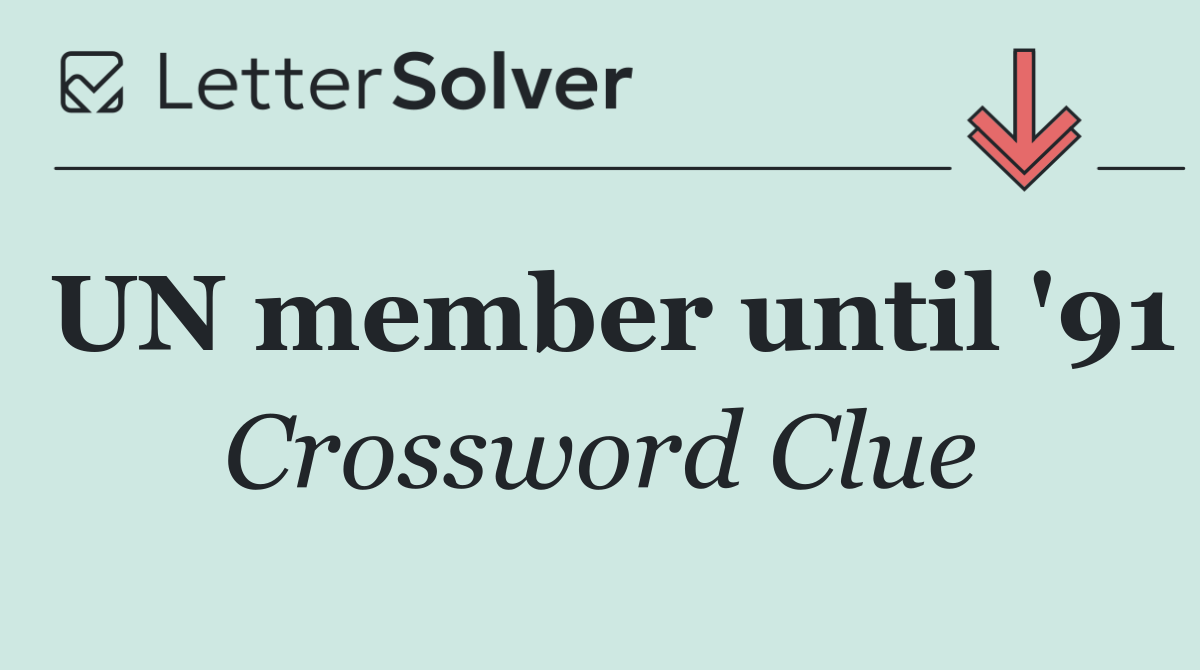 UN member until '91