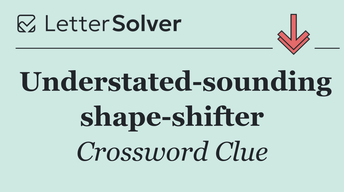 Understated sounding shape shifter