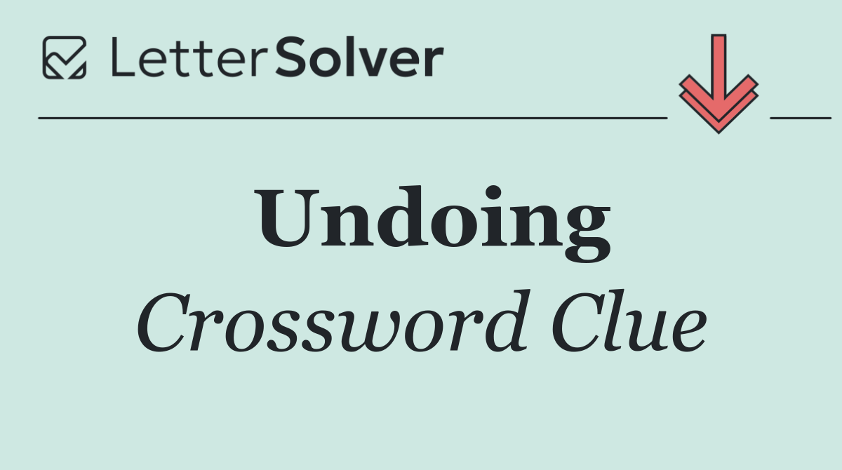 Undoing
