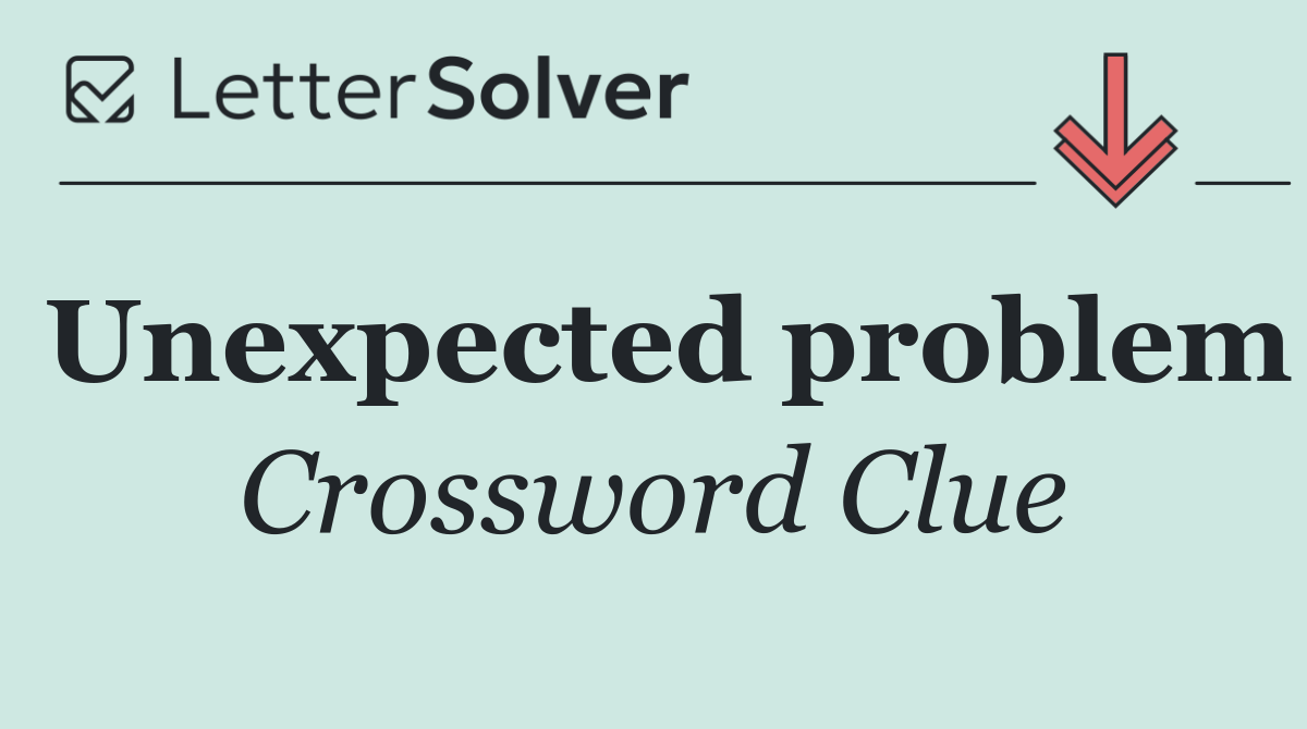 Unexpected problem