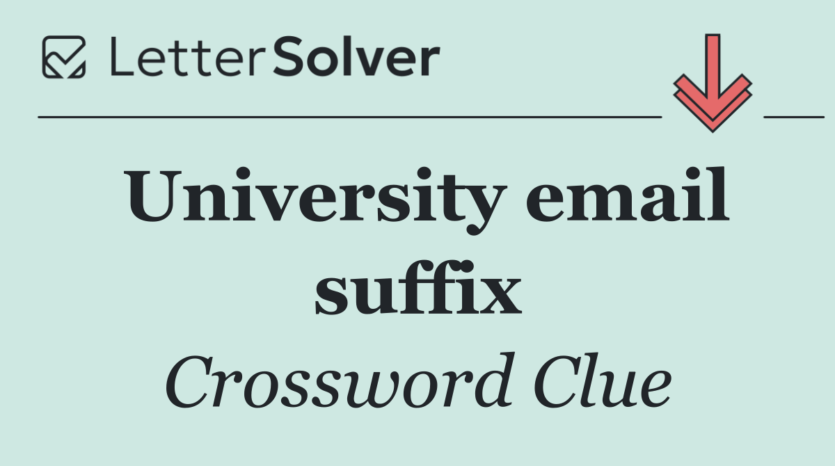 University email suffix