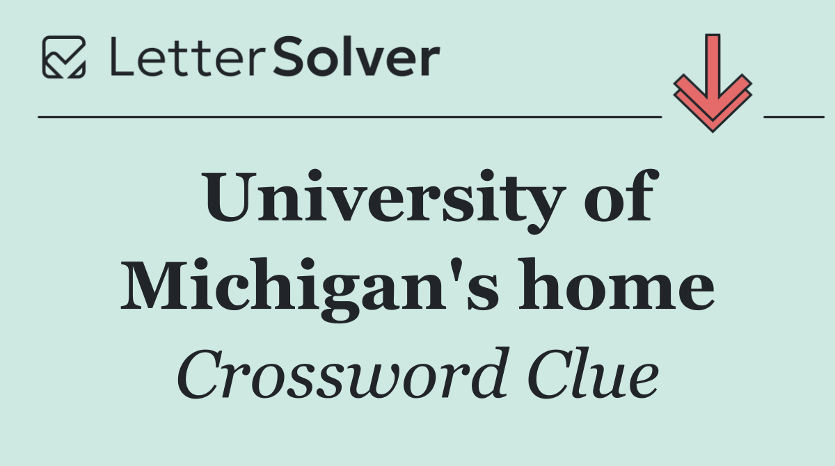 University of Michigan's home