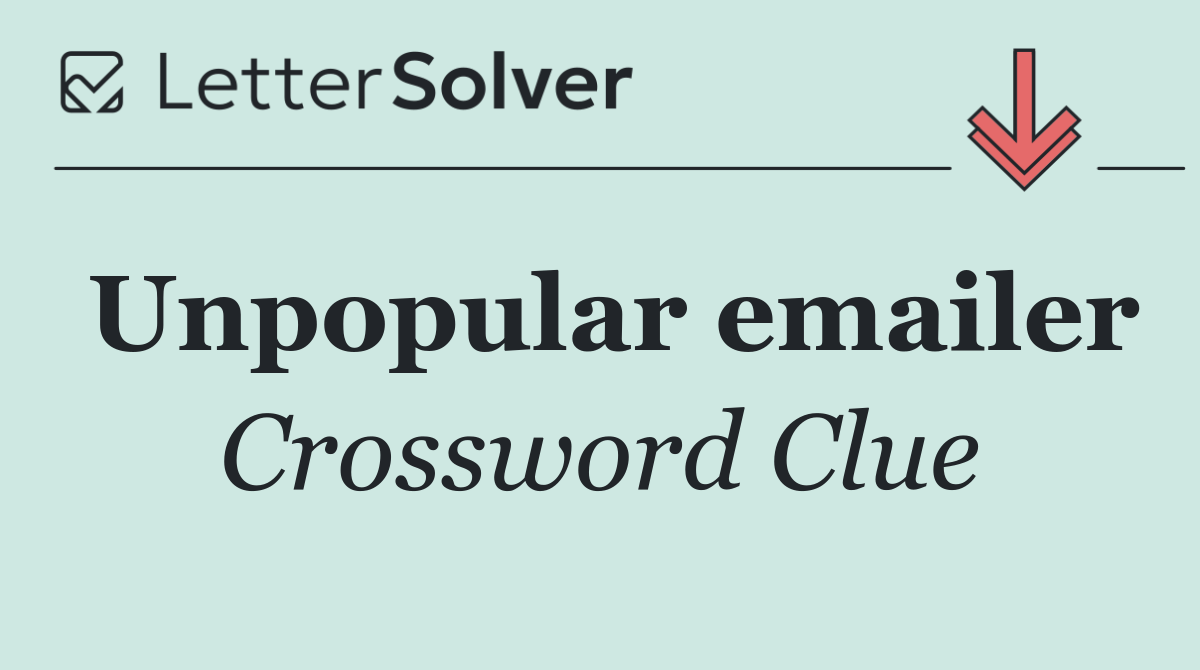 Unpopular emailer