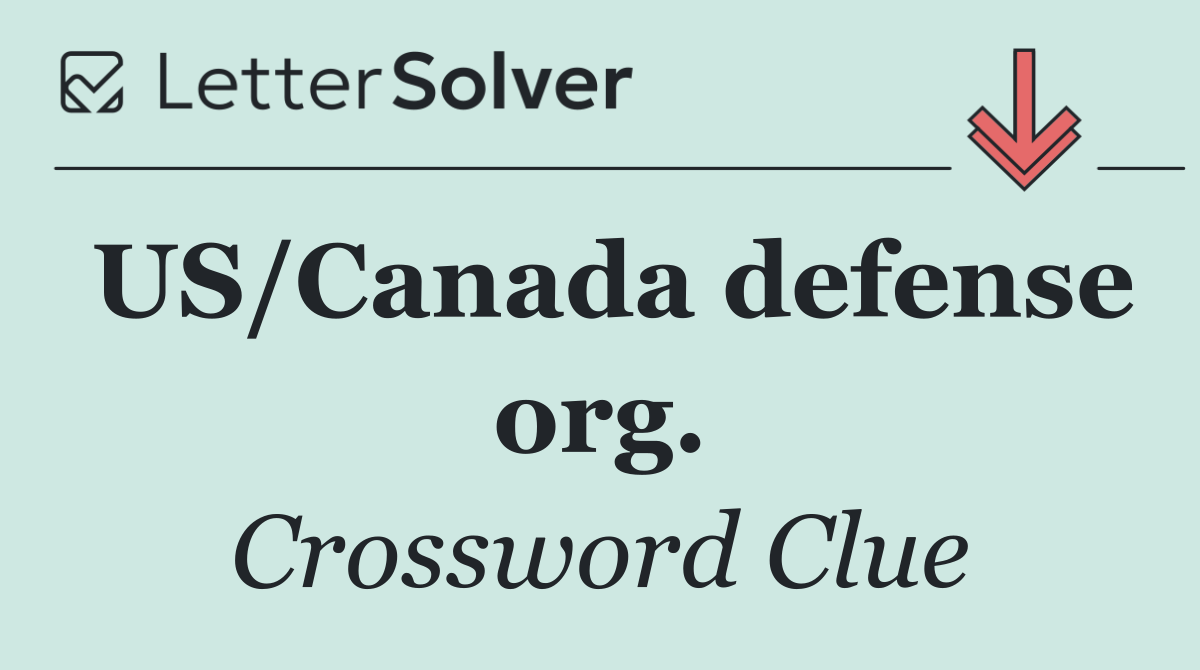 US/Canada defense org.