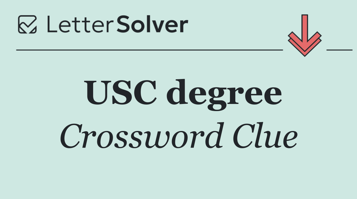 USC degree