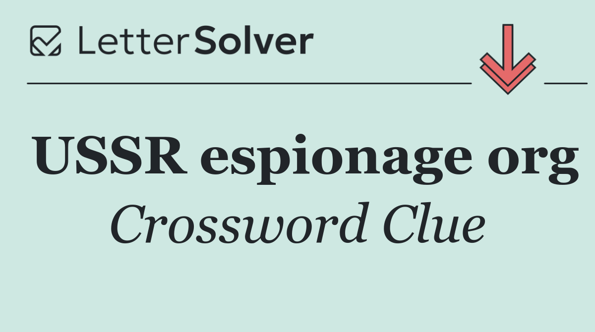 USSR espionage org
