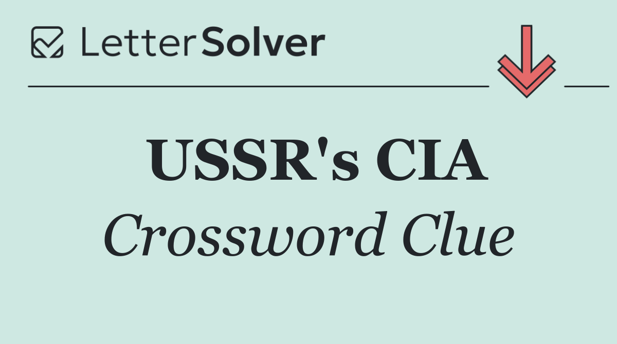 USSR's CIA