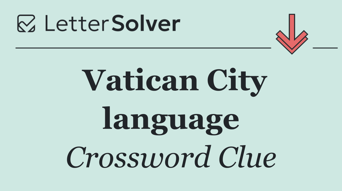 Vatican City language