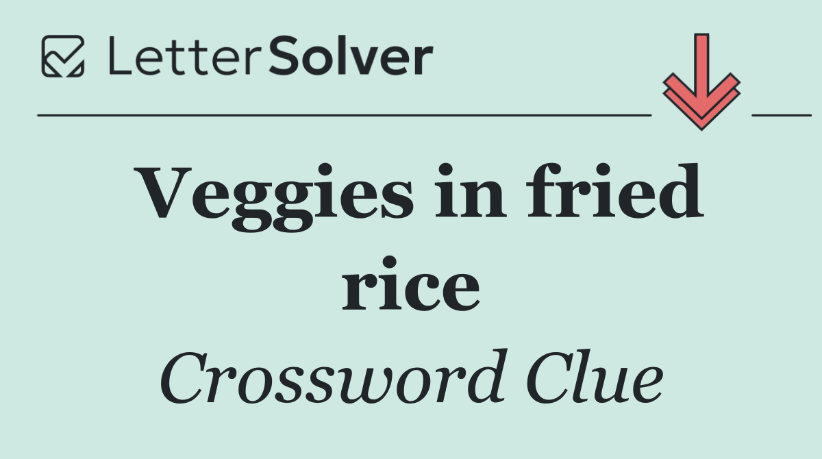 Veggies in fried rice