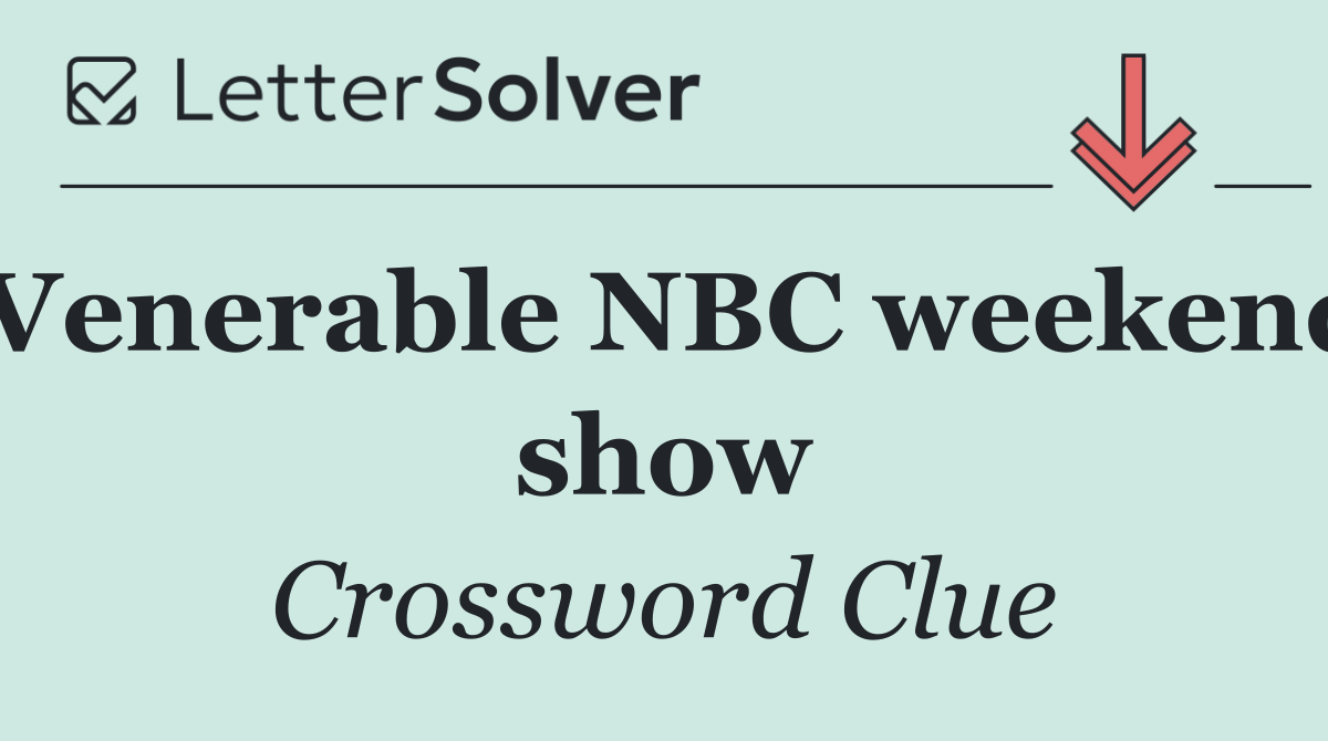 Venerable NBC weekend show