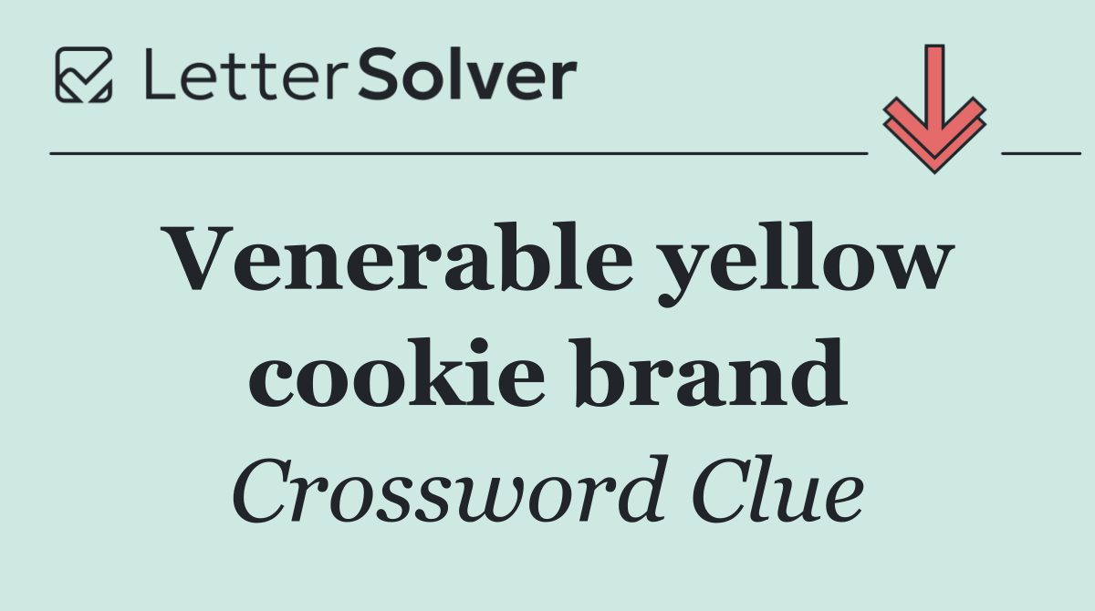 Venerable yellow cookie brand