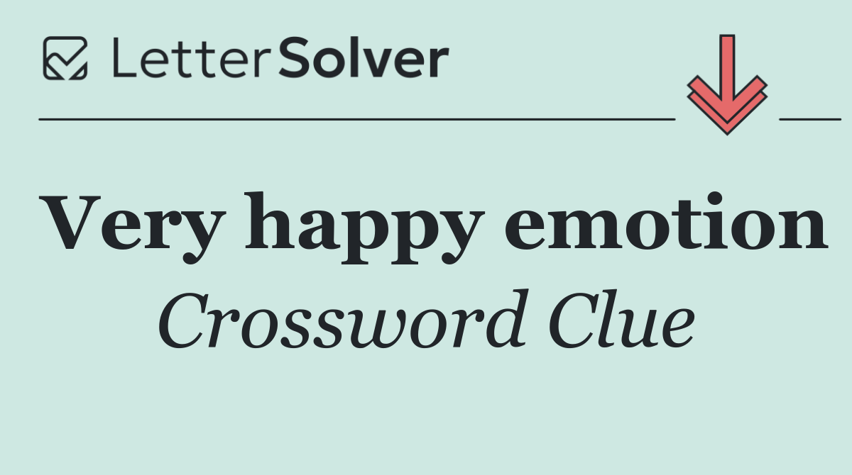 Very happy emotion
