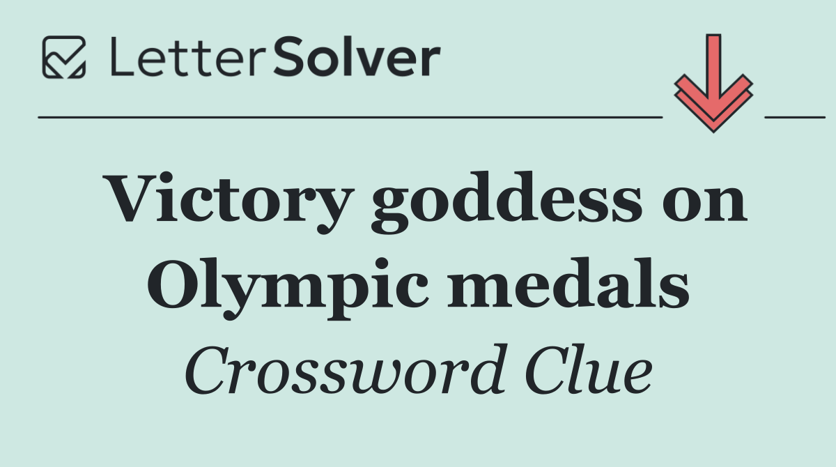 Victory goddess on Olympic medals