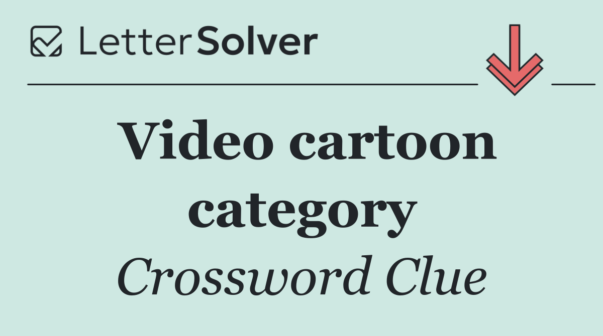 Video cartoon category