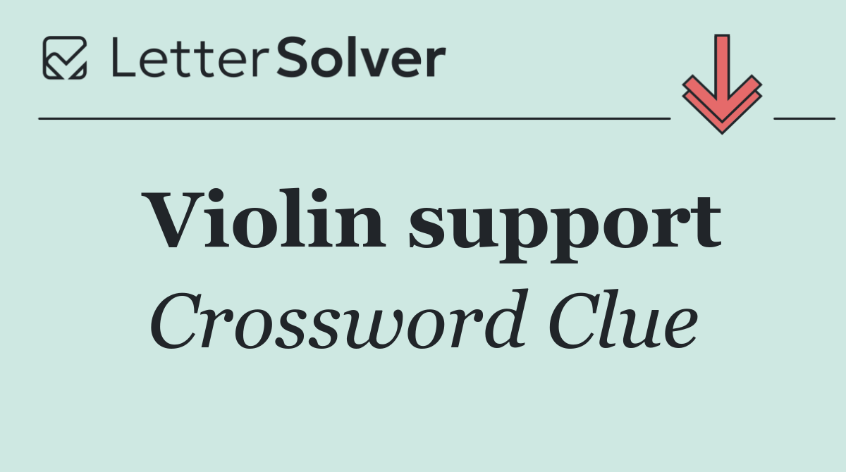 Violin support