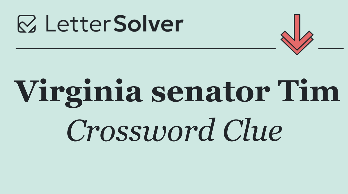 Virginia senator Tim