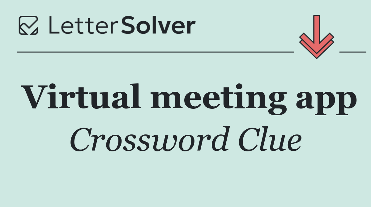 Virtual meeting app