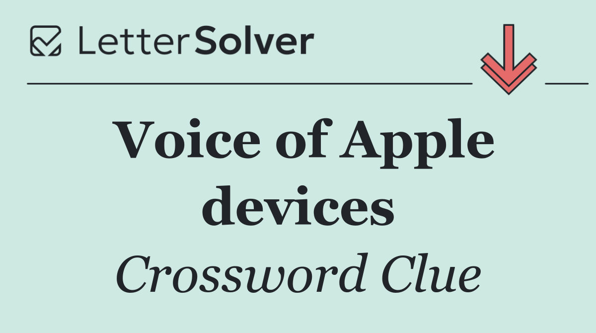 Voice of Apple devices