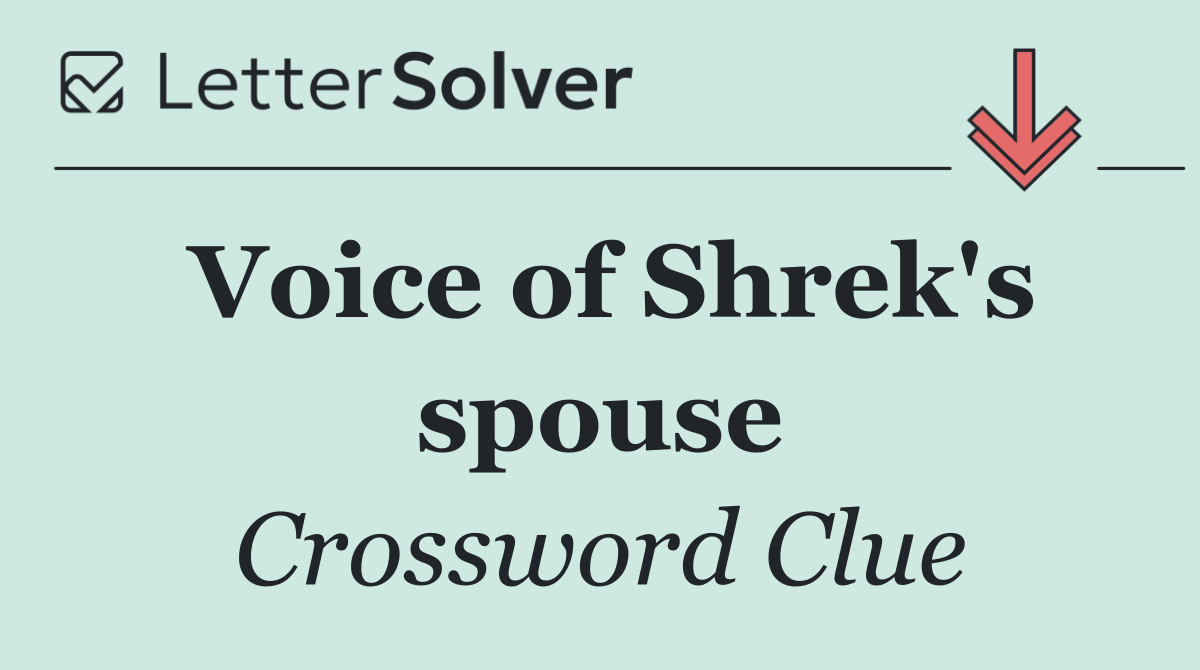 Voice of Shrek's spouse