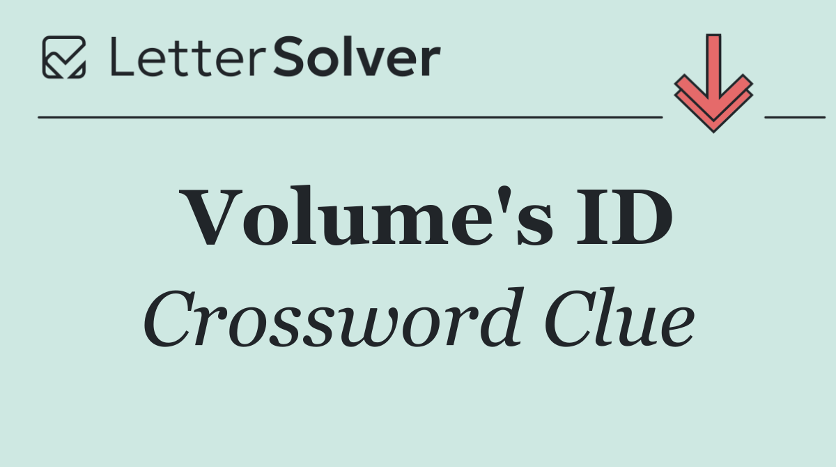 Volume's ID