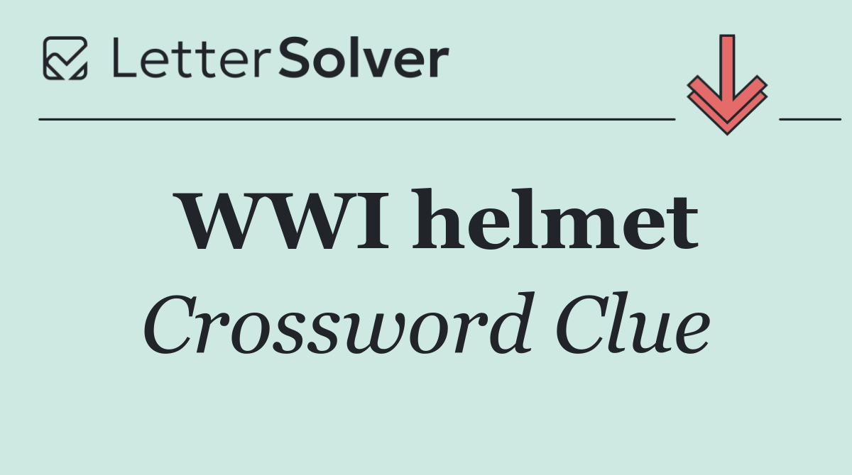 WWI helmet