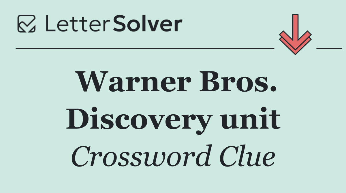 Warner Bros. Discovery unit