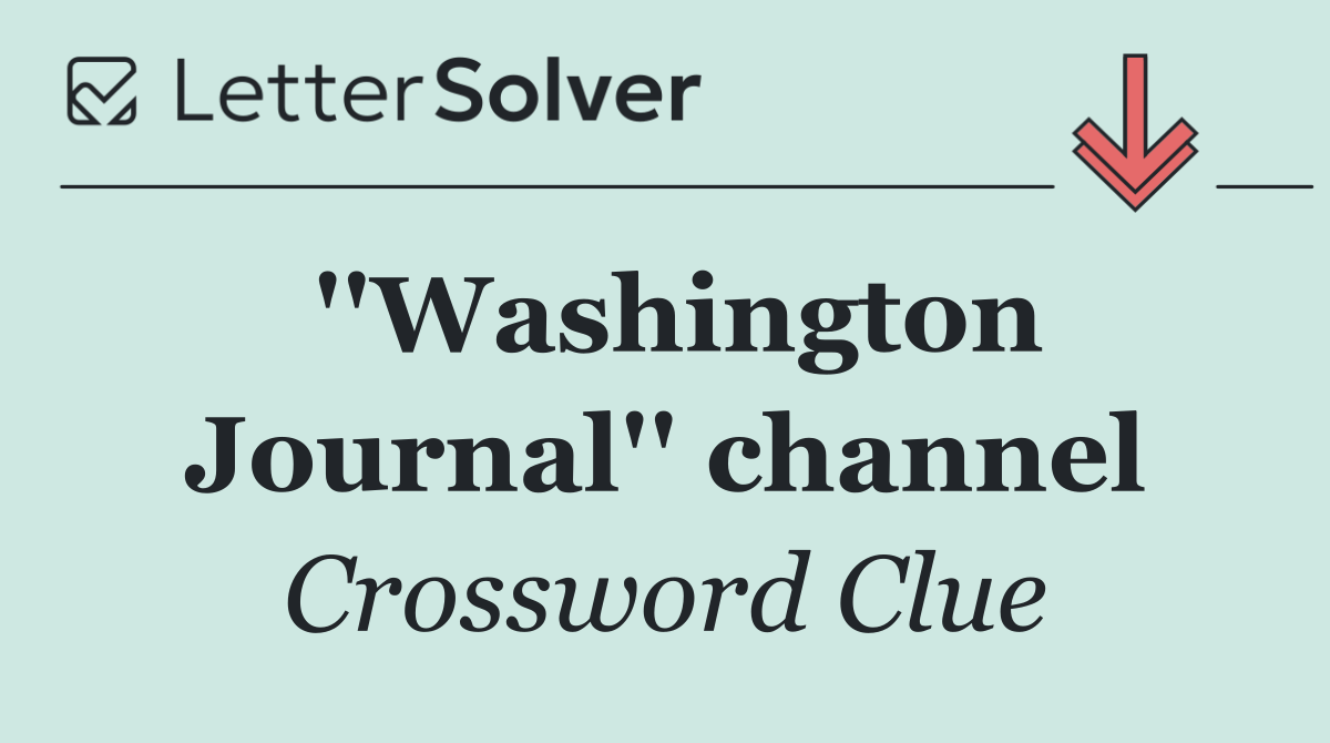 ''Washington Journal'' channel