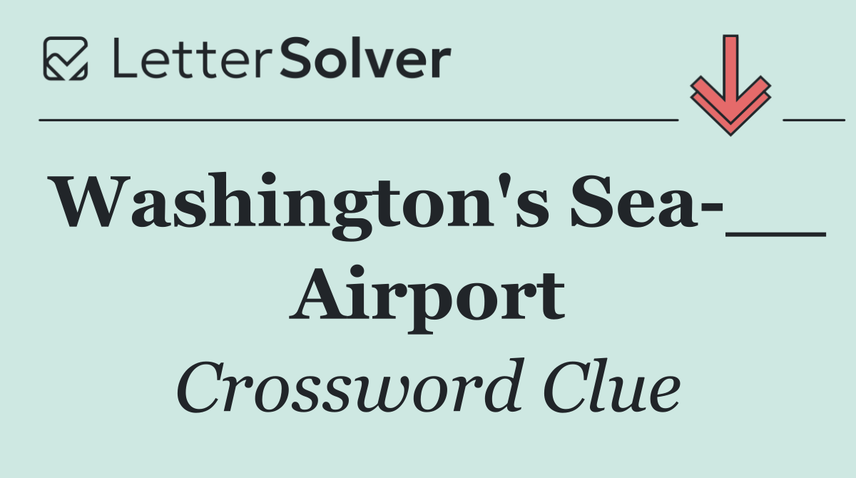 Washington's Sea __ Airport