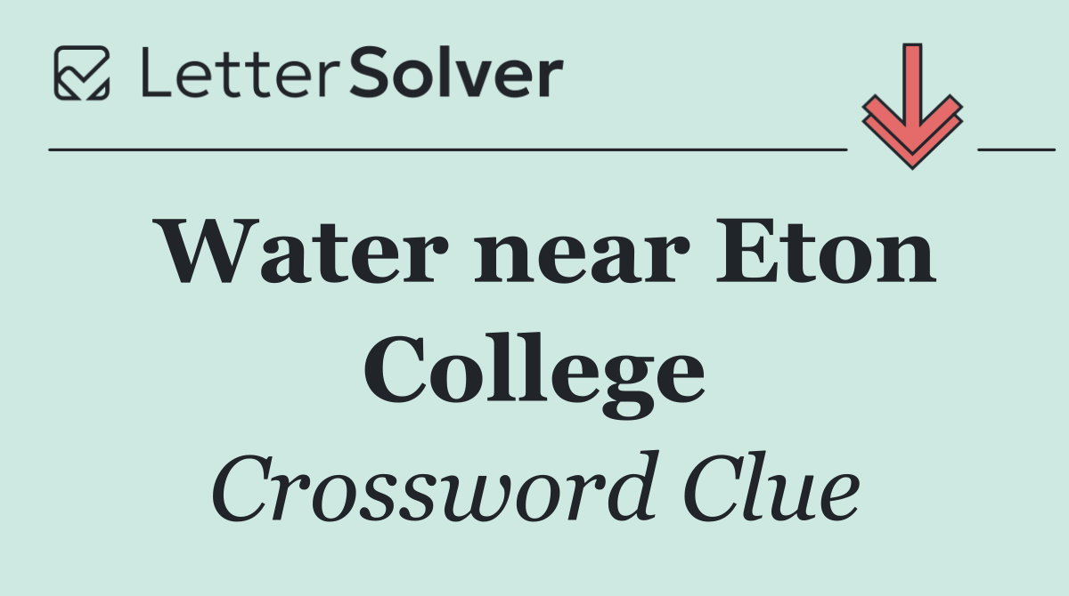 Water near Eton College