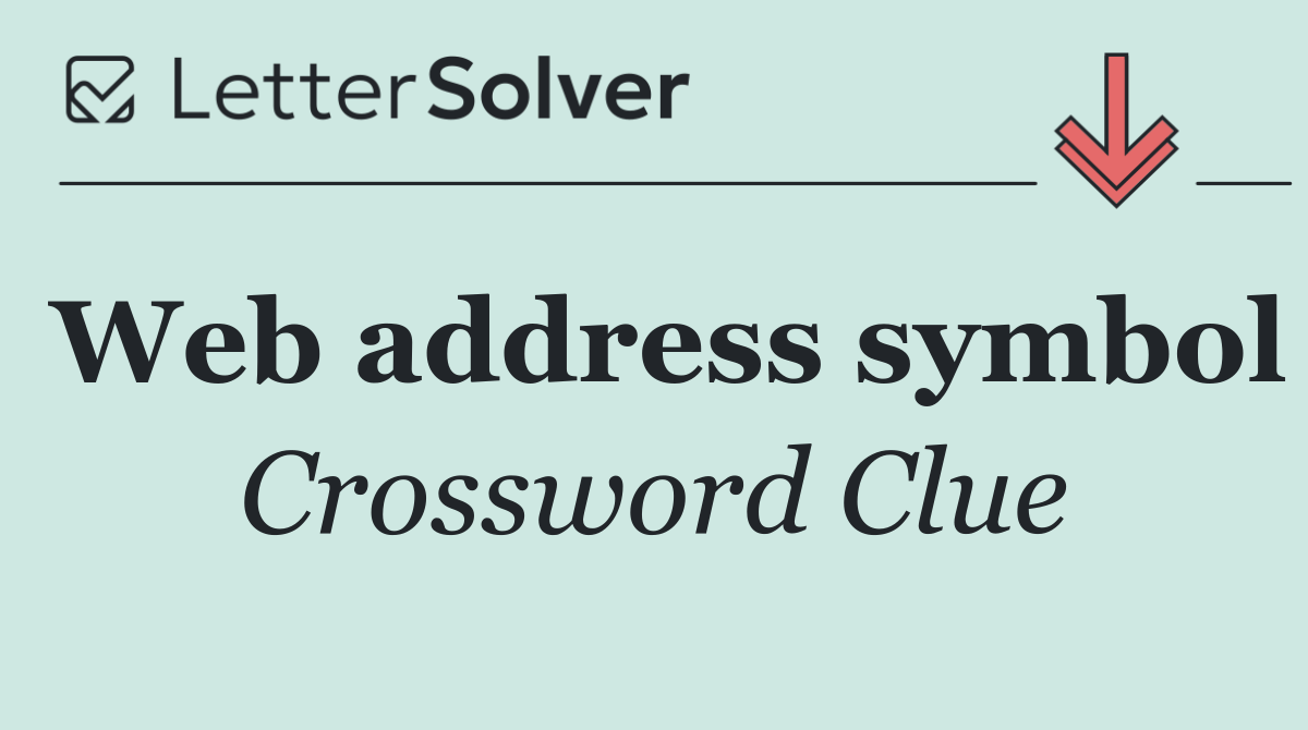 Web address symbol