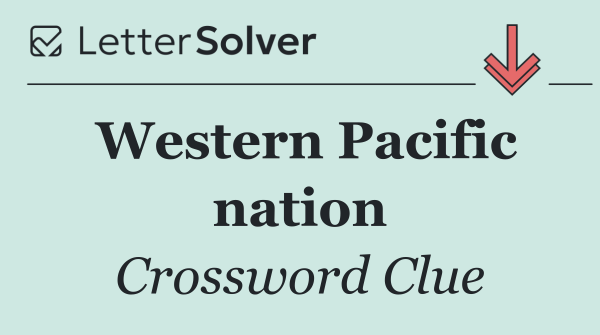 Western Pacific nation