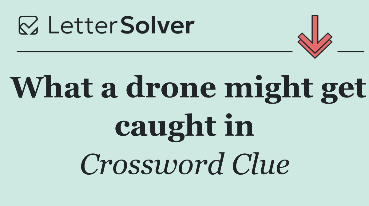 What a drone might get caught in