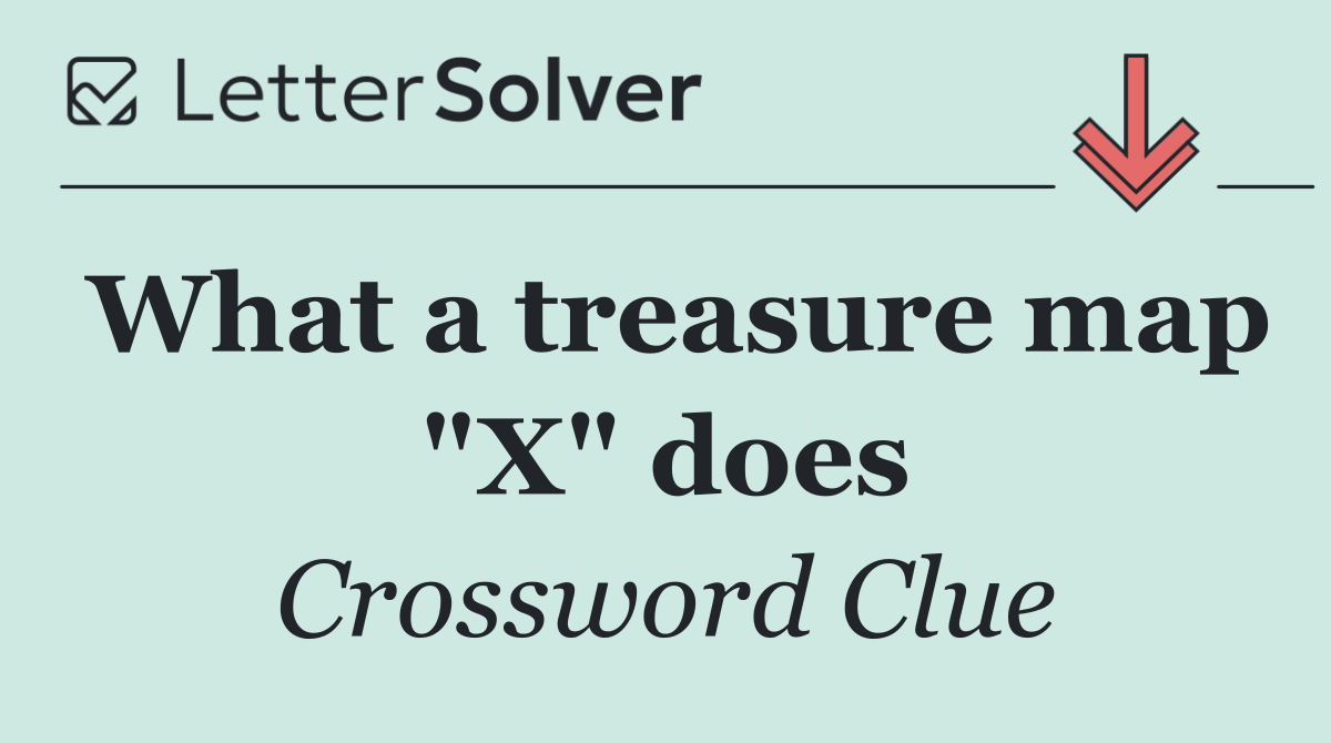 What a treasure map "X" does