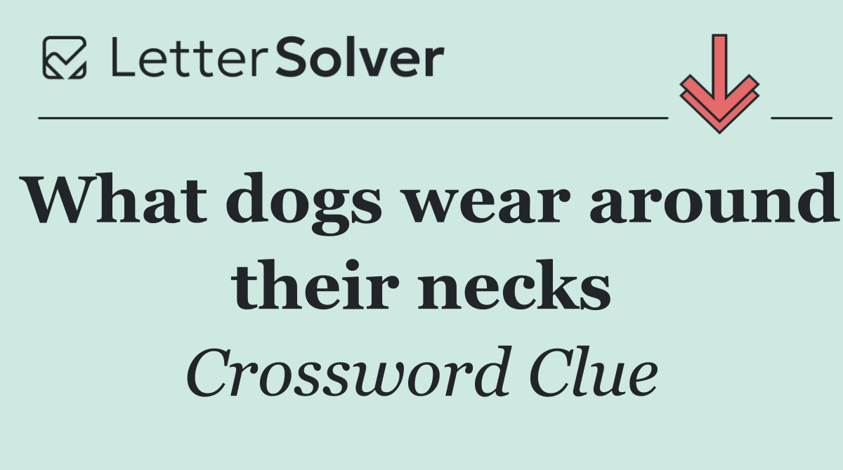 What dogs wear around their necks