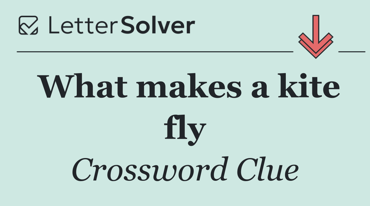 What makes a kite fly