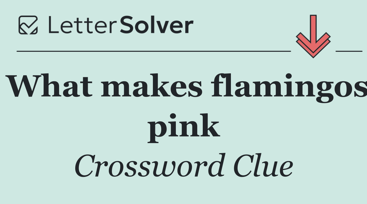 What makes flamingos pink