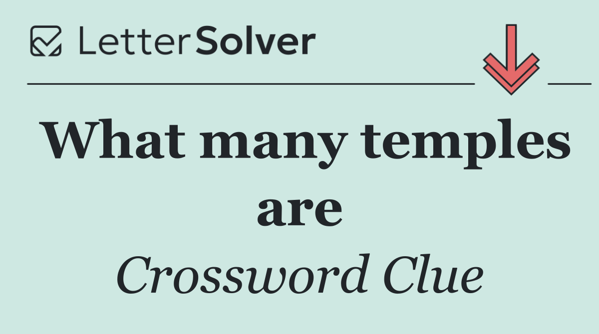 What many temples are