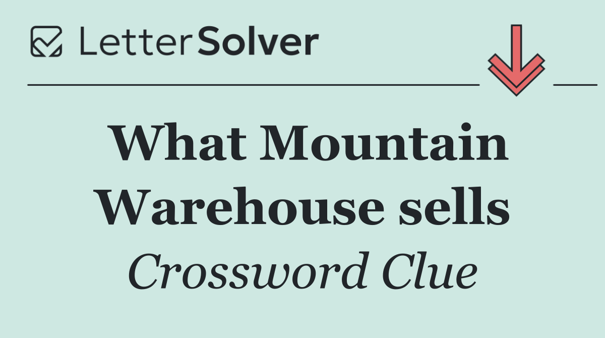 What Mountain Warehouse sells