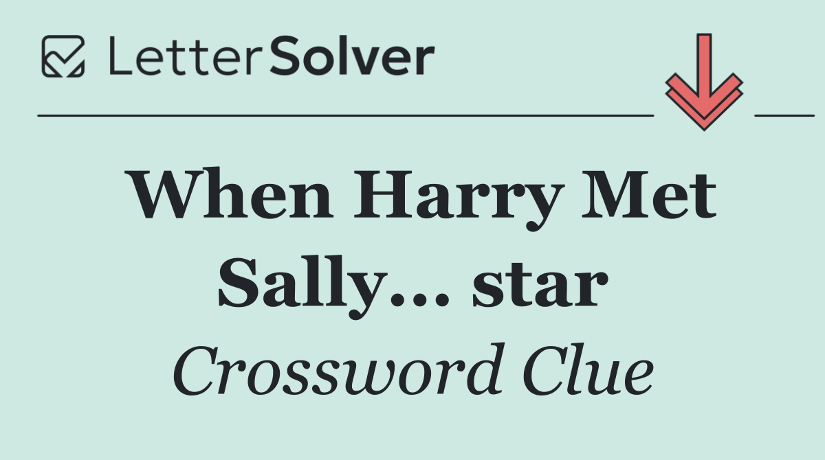 When Harry Met Sally... star