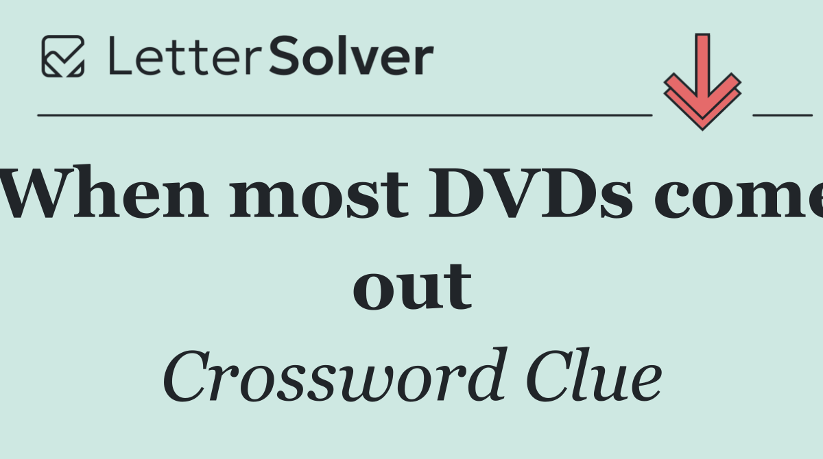 When most DVDs come out