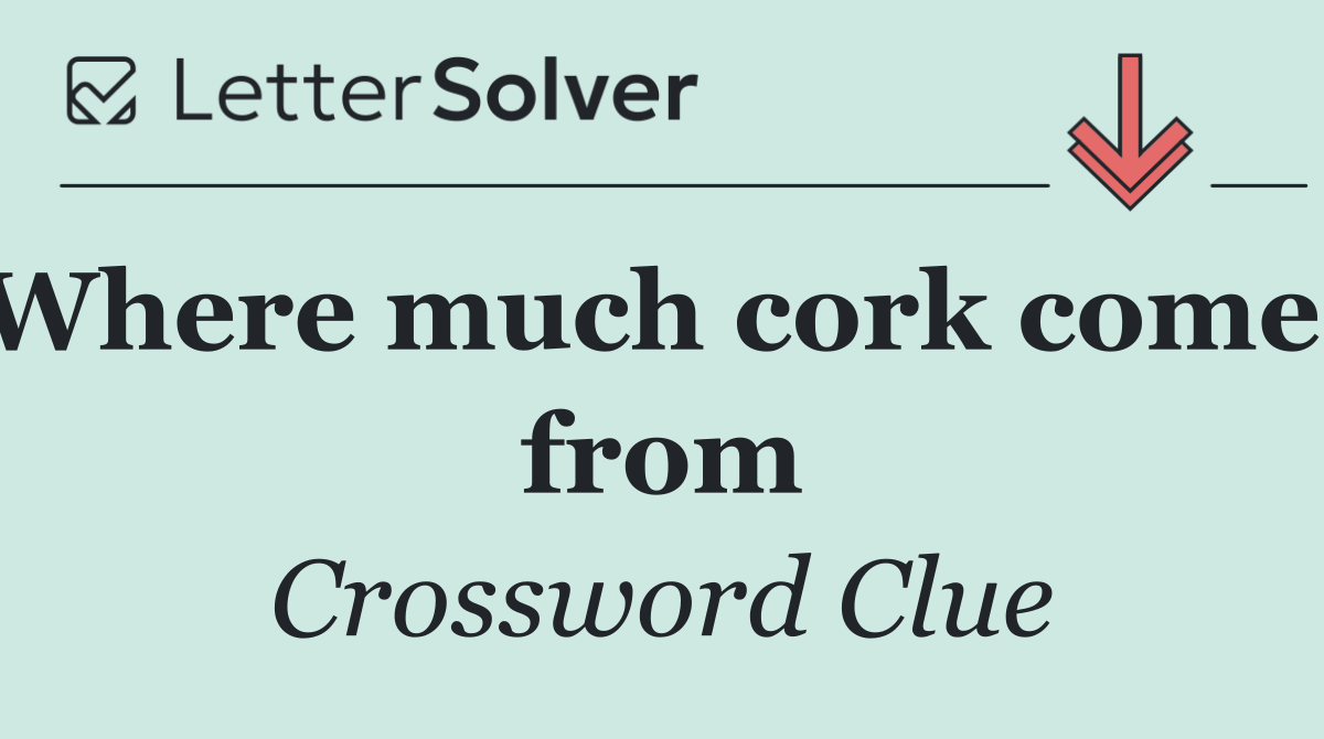 Where much cork comes from