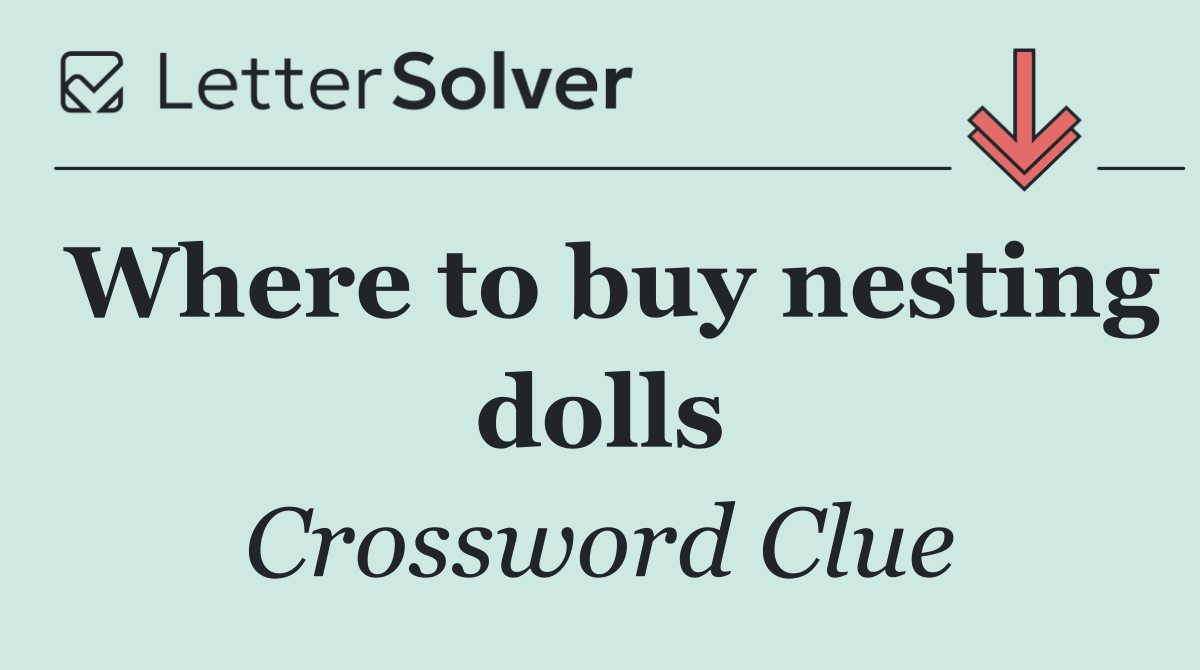 Where to buy nesting dolls