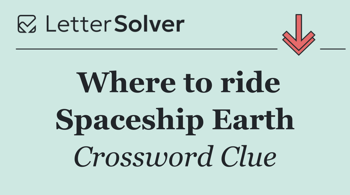 Where to ride Spaceship Earth