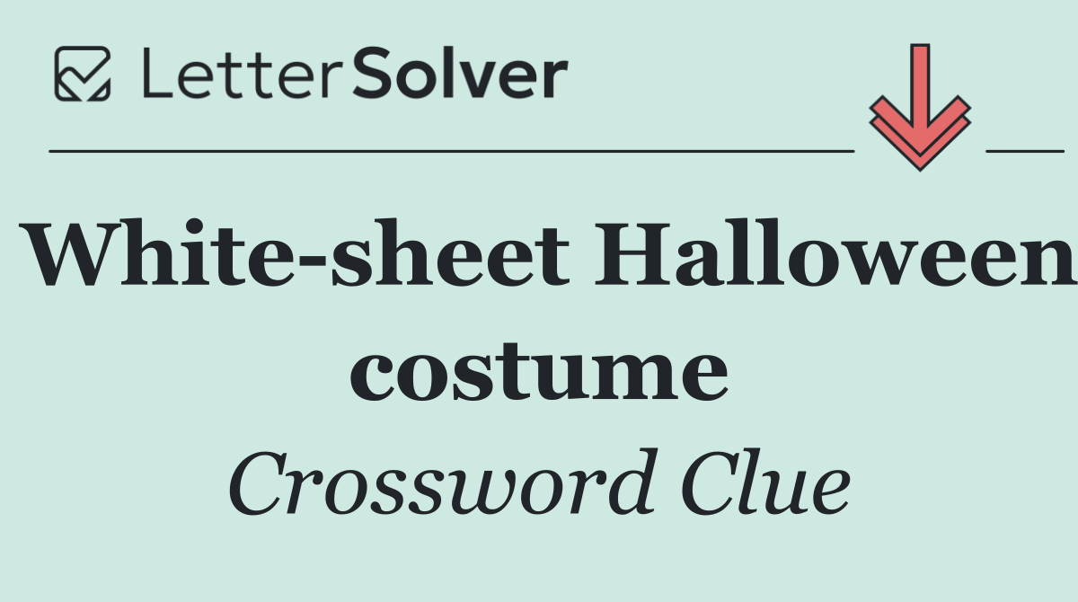 White sheet Halloween costume