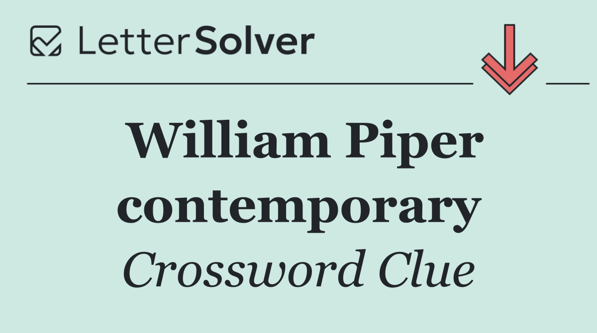 William Piper contemporary